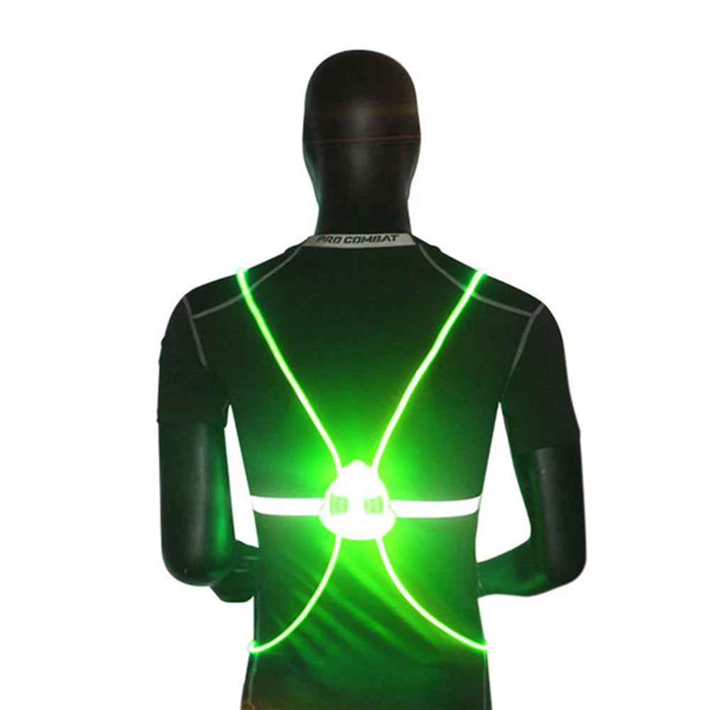 Lumi360 Night Sport Vest – High-Visibility LED Vest for Night Running & Cycling