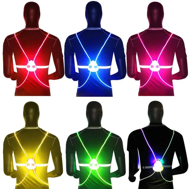 Lumi360 Night Sport Vest – High-Visibility LED Vest for Night Running & Cycling