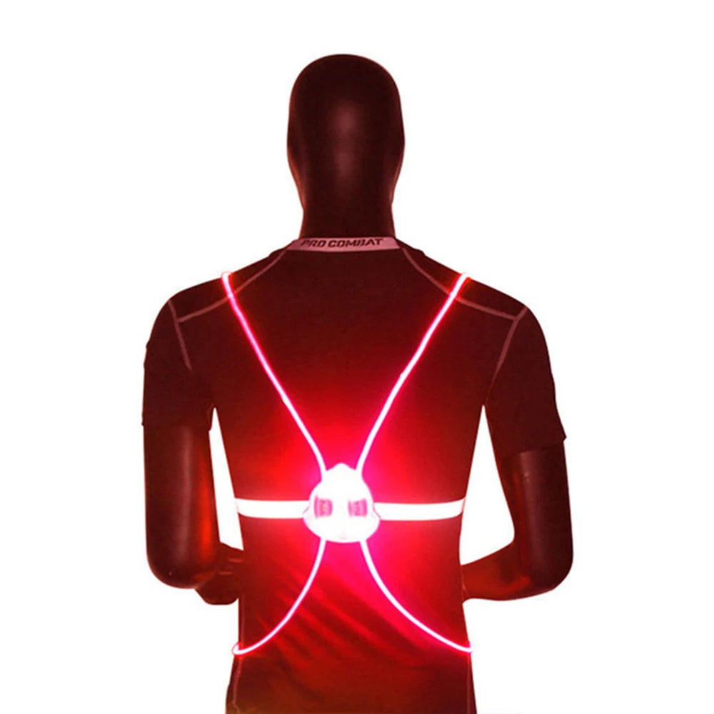 Lumi360 Night Sport Vest – High-Visibility LED Vest for Night Running & Cycling