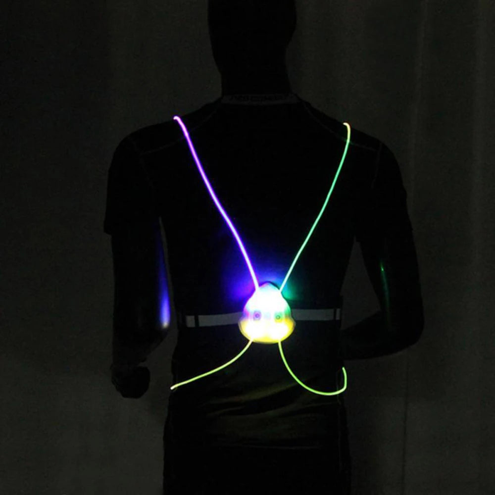 Lumi360 Night Sport Vest – High-Visibility LED Vest for Night Running & Cycling