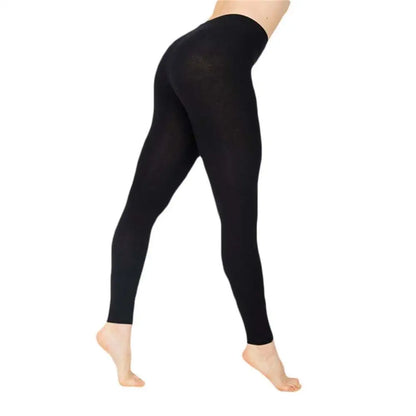 High-Waist Stretchy Slim Leggings – Essential Solid Color Casual Fit - Pals Moda