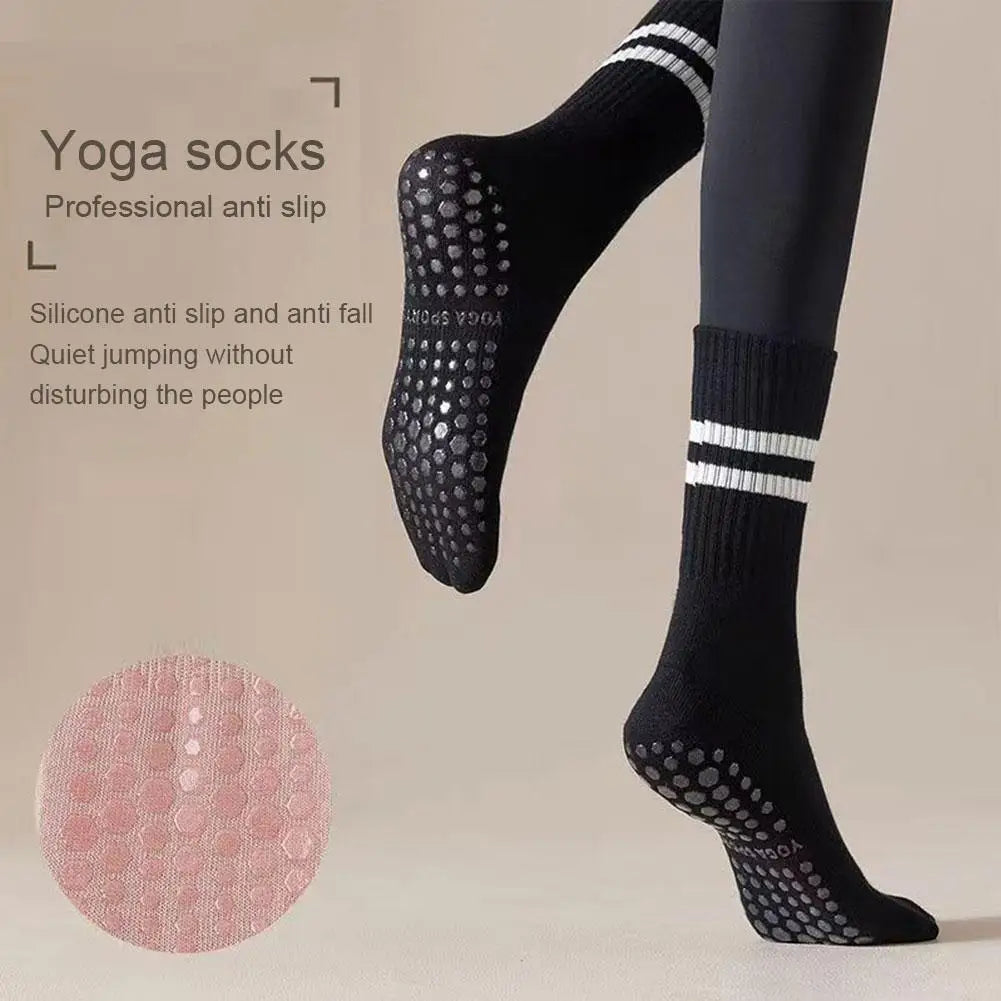 Non-Slip Yoga Socks - Professional Grip Mid-Tube Pilates Fitness Socks - Pals Moda