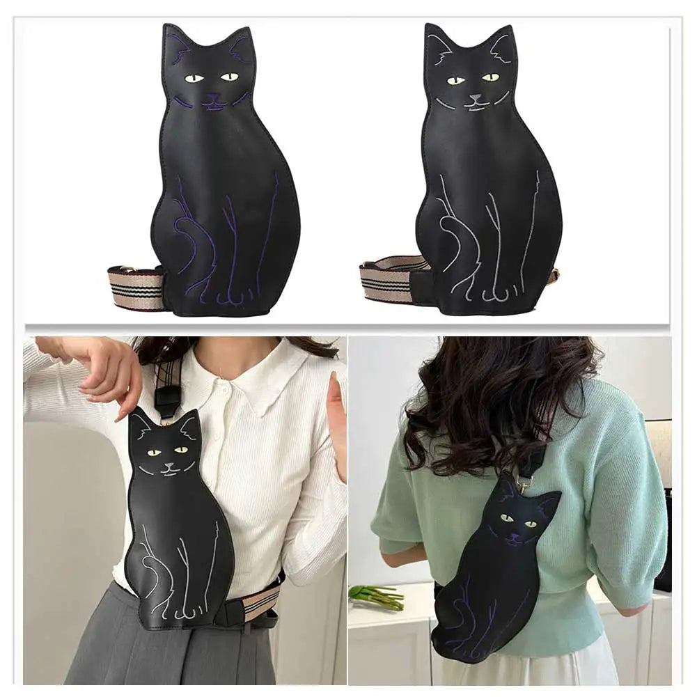 Cute Cat-Shaped Crossbody Bag – Adjustable, Waterproof, and Perfect for Cat Lovers