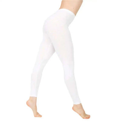 High-Waist Stretchy Slim Leggings – Essential Solid Color Casual Fit - Pals Moda