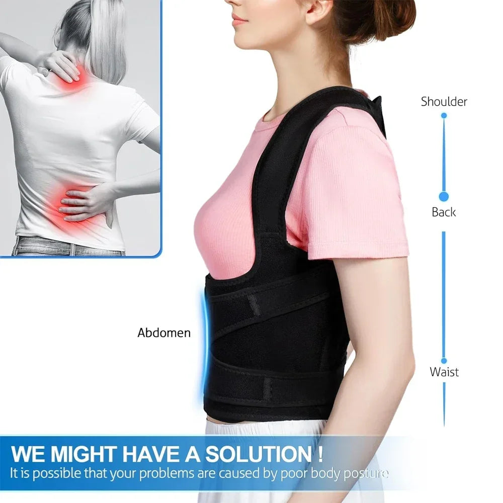 Posture Corrector & Back Brace – Scoliosis and Hunchback Correction for Men & Women