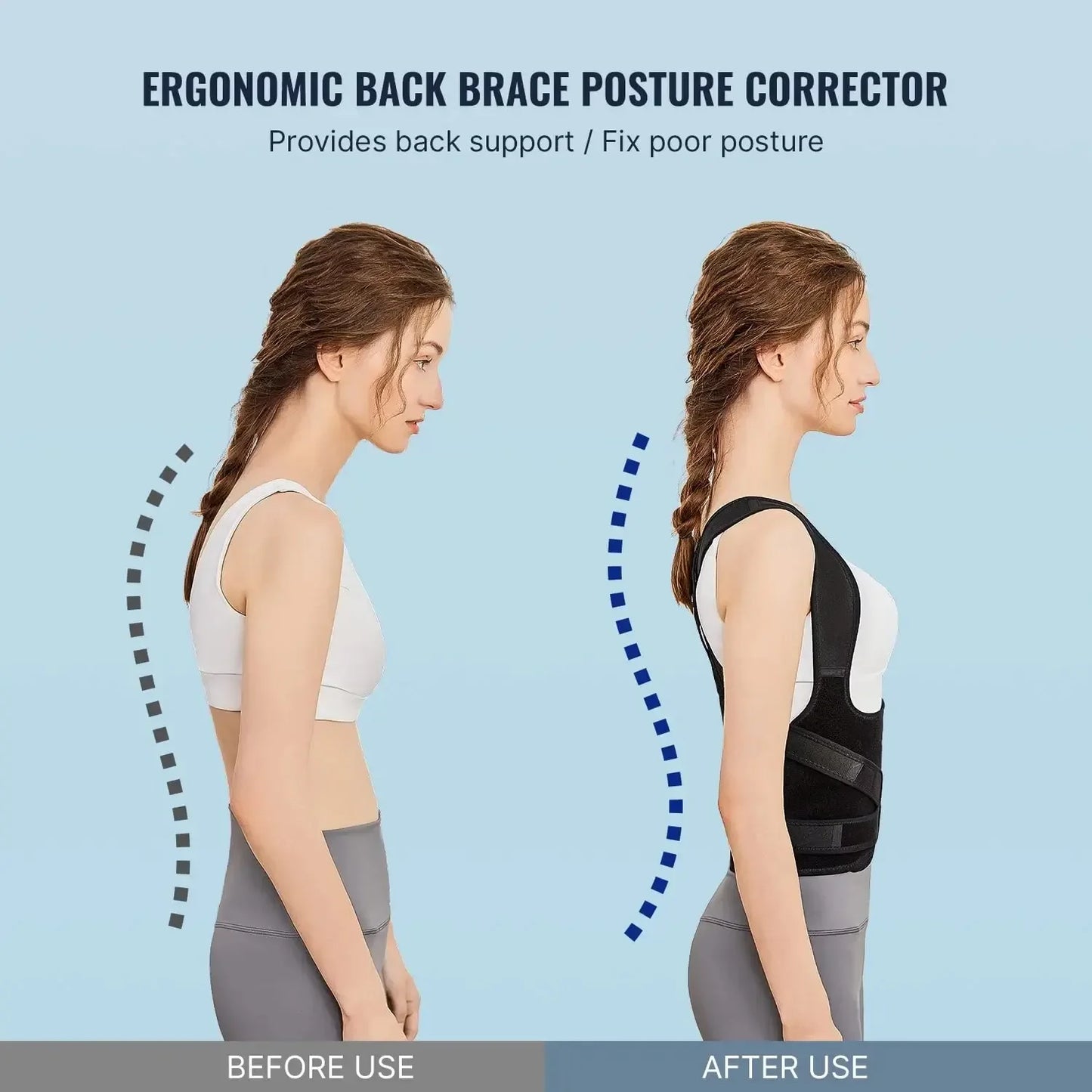 Posture Corrector & Back Brace – Scoliosis and Hunchback Correction for Men & Women