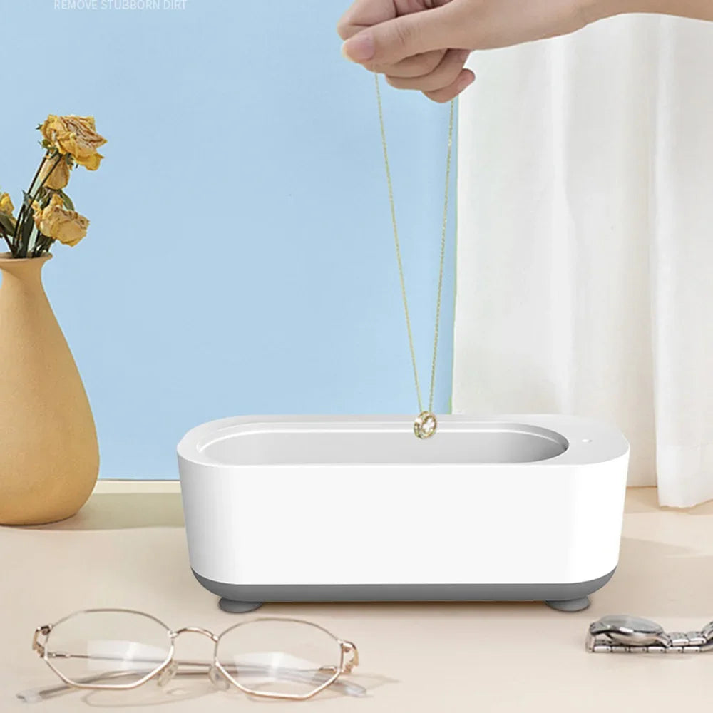 Portable Ultrasonic Cleaner – Sparkling Clean Jewelry, Eyeglasses & More in Minutes!