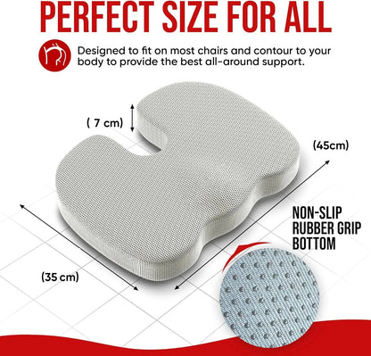 Ergonomic Memory Foam Office Cushion - Perfect for Long Sitting Sessions