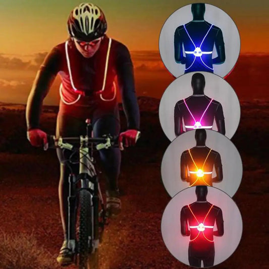 Lumi360 Night Sport Vest – High-Visibility LED Vest for Night Running & Cycling