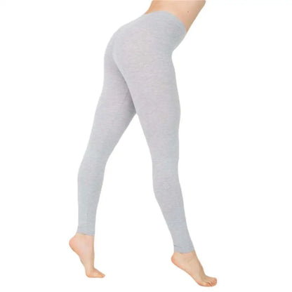 High-Waist Stretchy Slim Leggings – Essential Solid Color Casual Fit - Pals Moda