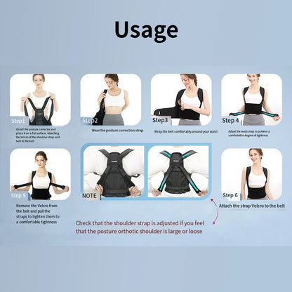 Posture Corrector & Back Brace – Scoliosis and Hunchback Correction for Men & Women