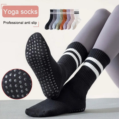 Non-Slip Yoga Socks - Professional Grip Mid-Tube Pilates Fitness Socks - Pals Moda